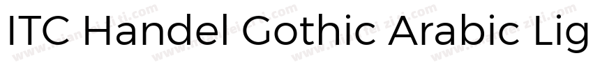 ITC Handel Gothic Arabic Light字体转换